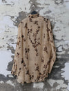 INTO THE EAST 25 Autumn/Winter Ramie Flower Shadow Lapel Shirt ITE-E1DGSS001KT21SH-QKQ Light Khaki